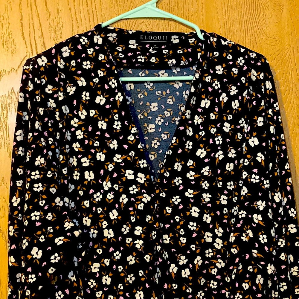 Eloquii Floral Midi Dress